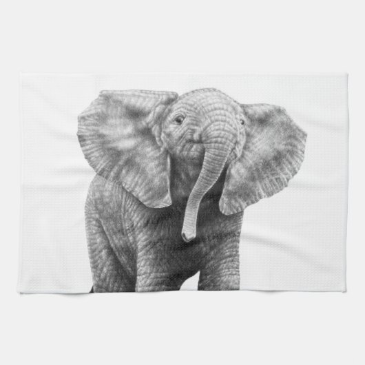 Baby Elephant American MoJo Kitchen Towels Theedoek (Horizontaal)