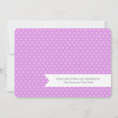 Baby Elephant and Balloons Magenta Baby shower Kaart (Achterkant)