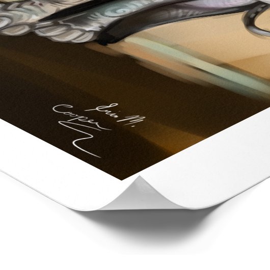 Baby Elephant Art Print (Hoek)