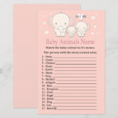 Baby Elephant Baby Animals Name Game (Voorkant / Achterkant)