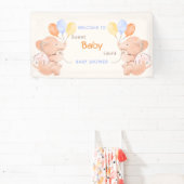 Baby Elephant Baby shower Banner (Insitu)