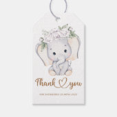 Baby Elephant baby shower bedankt cadeau labels Cadeaulabel (Voorkant)