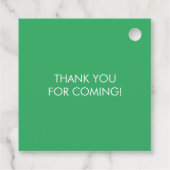 Baby Elephant Baby shower Gift Labels, Green & Gre Bedankjes Labels (Achterkant)