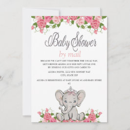 Baby Elephant Baby shower per post Kaart