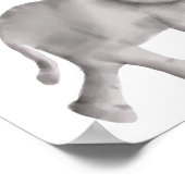 Baby Elephant Baby shower Welkomstteken Poster (Hoek)