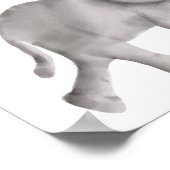 Baby Elephant Baby shower Welkomstteken Poster (Hoek)