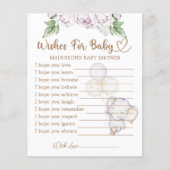 Baby Elephant Baby shower wenst Baby Kaart (Voorkant)