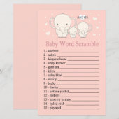 Baby Elephant Baby word scramble game (Voorkant / Achterkant)
