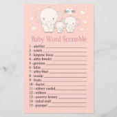Baby Elephant Baby word scramble game (Voorkant)