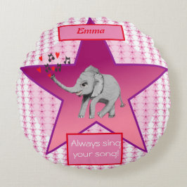 Baby Elephant Big Dream Baby Rond Kussen