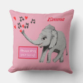 Baby Elephant Big Dream Kussen (Voorkant)