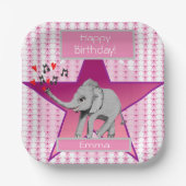 Baby Elephant Big Dream Papieren Bordje (Voorkant)