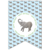 Baby Elephant Birthday Vlaggetjes (Eerste vlag)