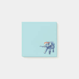 Baby Elephant Blue Cute Girly Kinder Post-it® Notes