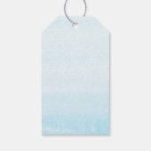 Baby Elephant Blue Sage Baby shower Hartelijk dank Cadeaulabel (Achterkant)