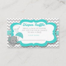 Baby Elephant Boy Baby shower Blauwgroen Luidraffl