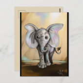 Baby Elephant Briefkaart (Voorkant / Achterkant)