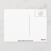 Baby Elephant Briefkaart (Achterkant)