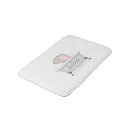 Baby Elephant Bubble Bath Badmat (Gekanteld)