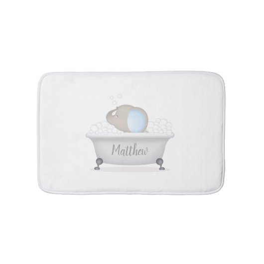 Baby Elephant Bubble Bath Badmat (Voorkant)