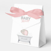 Baby Elephant Bubble Bath Girl Baby shower Bedankdoosjes (Voorkant Zijde)