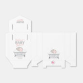 Baby Elephant Bubble Bath Girl Baby shower Bedankdoosjes (Uitgevouwen)