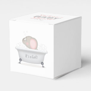 Baby Elephant Bubble Bath Girl Baby shower Bedankdoosjes