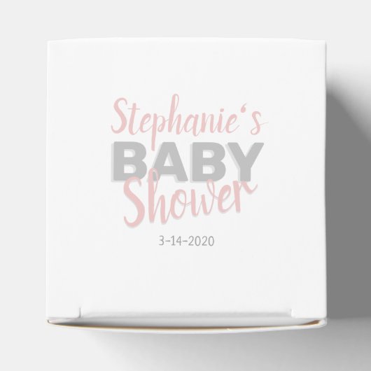 Baby Elephant Bubble Bath Girl Baby shower Bedankdoosjes (Bovenkant)