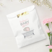 Baby Elephant Bubble Bath Girl Baby shower Bedankzakje (Gezegeld)