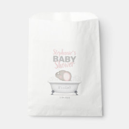 Baby Elephant Bubble Bath Girl Baby shower Bedankzakje