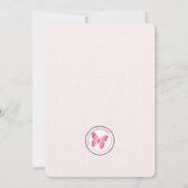 Baby Elephant Bubble Bath Girl Baby shower Kaart (Achterkant)