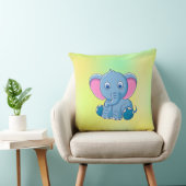 Baby Elephant Cartoon Clipart-64832 Kussen (Stoel)