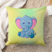 Baby Elephant Cartoon Clipart-64832 Kussen (Deken)