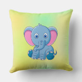 Baby Elephant Cartoon Clipart-64832 Kussen (Achterkant)