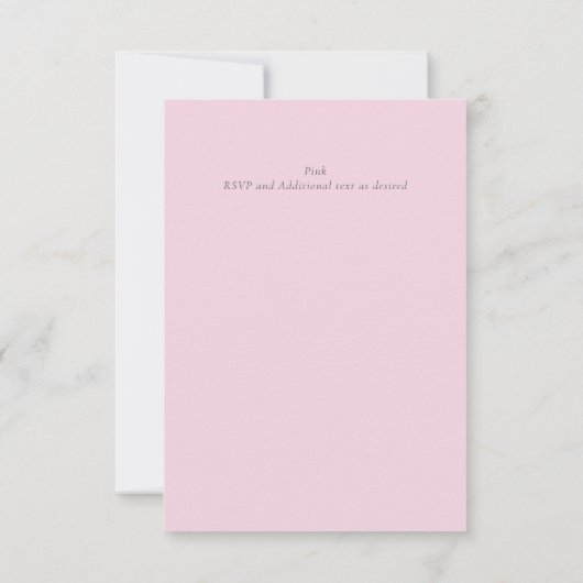 Baby Elephant CHRISTENING Invite for Girls Oerwoud (Achterkant)