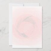 Baby Elephant Crown Floral Baby shower Invitation Kaart (Achterkant)