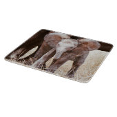 Baby Elephant Cute African Elephant met mama Snijplank (Hoek)