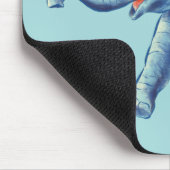 Baby Elephant Cute Blue Kinder Muismat (Hoek)