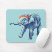 Baby Elephant Cute Blue Kinder Muismat (Met muis)