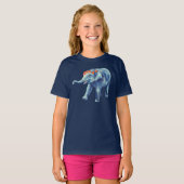 Baby Elephant Cute Girl T-shirt (Voorkant volledig)