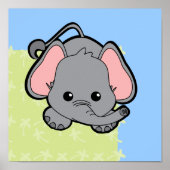 Baby Elephant Cutie Poster (Voorkant)