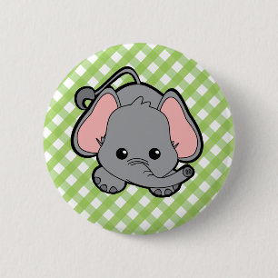 Baby Elephant Cutie Ronde Button 5,7 Cm