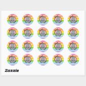 Baby Elephant Cutie Ronde Sticker (Vel)