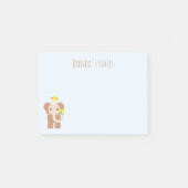 Baby Elephant Dansend Bird Yellow Flowers 4x3 Post-it® Notes (Voorkant)