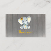 Baby Elephant diaper raffinage Yellow Informatiekaartje (Achterkant)