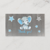 Baby Elephant diaper treinkaartje Blue Informatiekaartje (Achterkant)