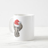 Baby Elephant die een Santa Hat draagt Koffiemok (Voorkant links)