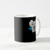 Baby Elephant DJ met hoofdtelefoon en bril Gift Koffiemok (Voorkant rechts)
