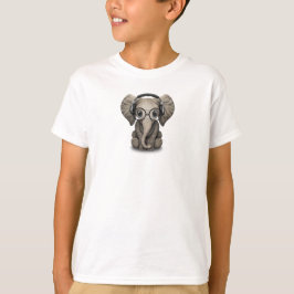 Baby Elephant Dj met hoofdtelefoon T-shirt