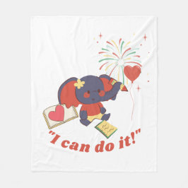 Baby Elephant Fleece Blanket Deken